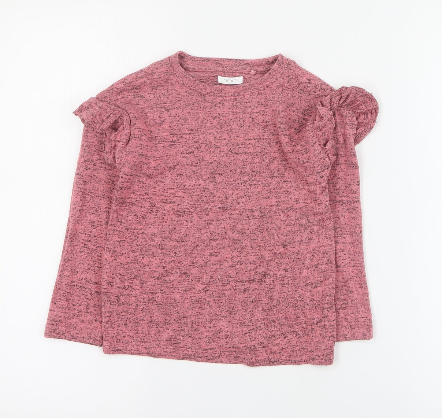 NEXT Girls Pink Round Neck  Viscose Pullover Jumper Size 4 Years  Pullover