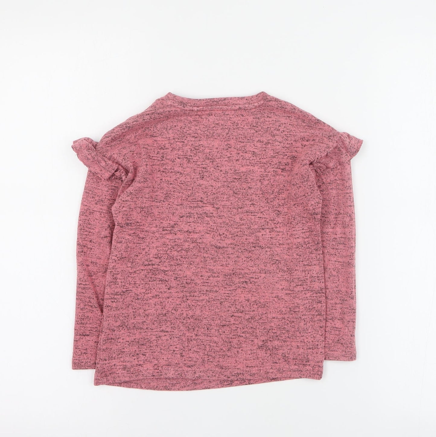 NEXT Girls Pink Round Neck  Viscose Pullover Jumper Size 4 Years  Pullover