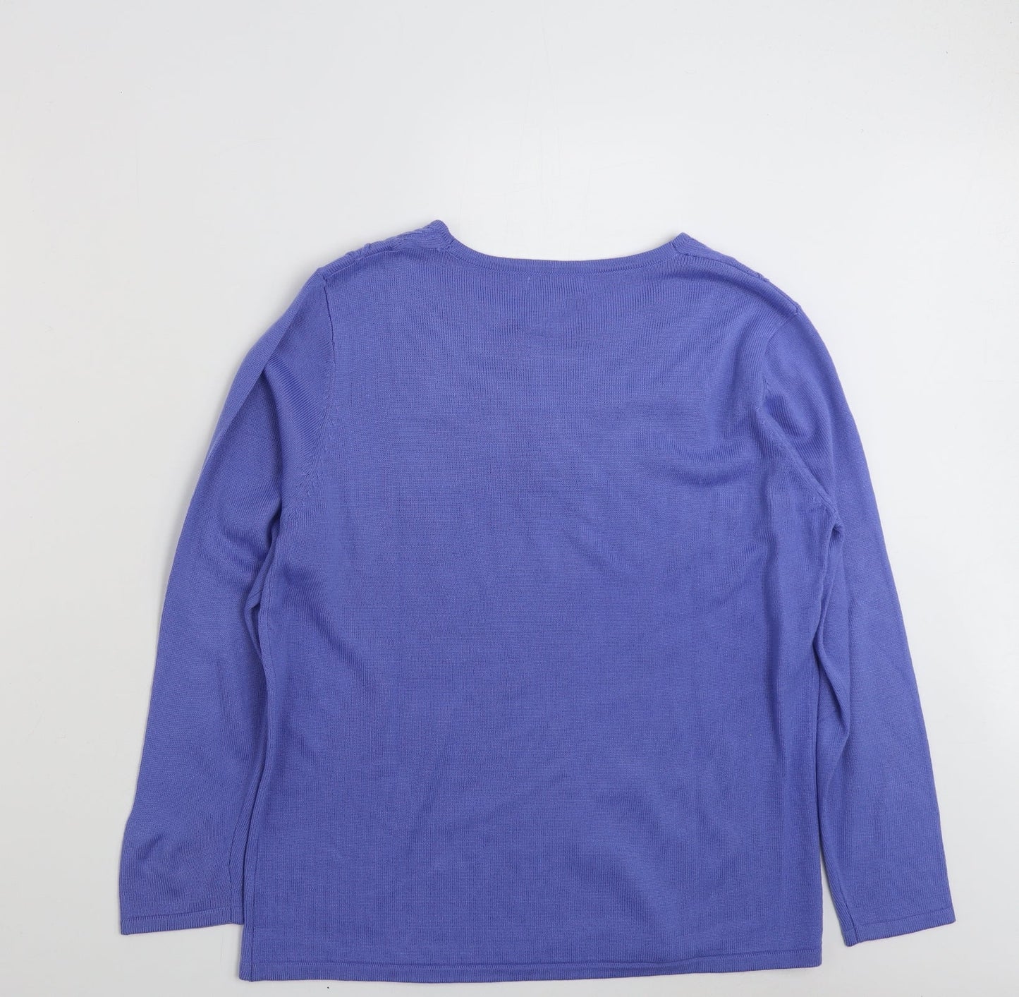 Womens UK Size M Fay Louise Blue Pullover Jumper