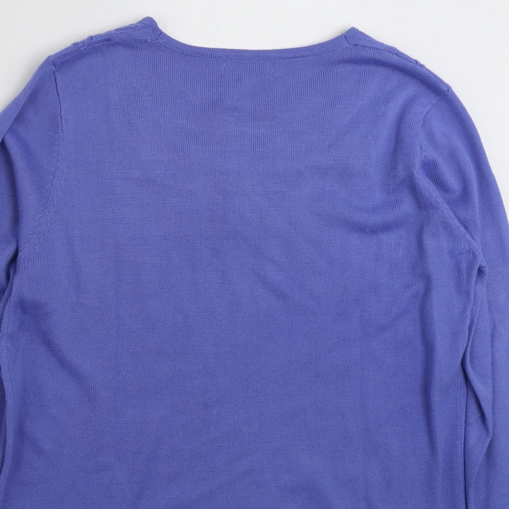 Womens UK Size M Fay Louise Blue Pullover Jumper