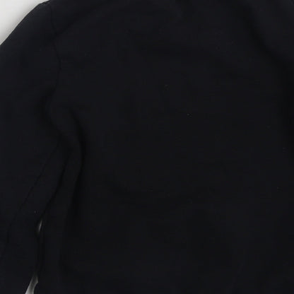 Brand and care label for Primark girls’ black polyester pullover sweatshirt, size M, pullover - fortnite