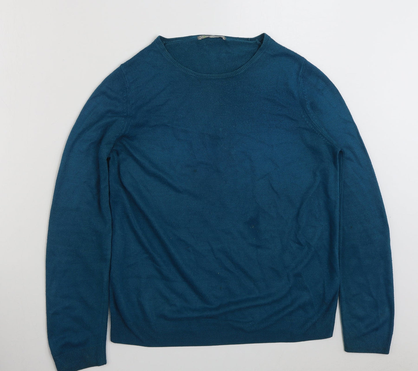 Womens UK Size 12 Marks and Spencer Blue Pullover Jumper