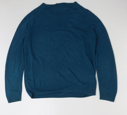 Womens UK Size 12 Marks and Spencer Blue Pullover Jumper