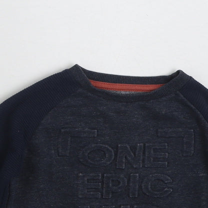 Primark Boys Blue  Polyester Pullover Sweatshirt Size 2-3 Years  Pullover - One Epic Kid