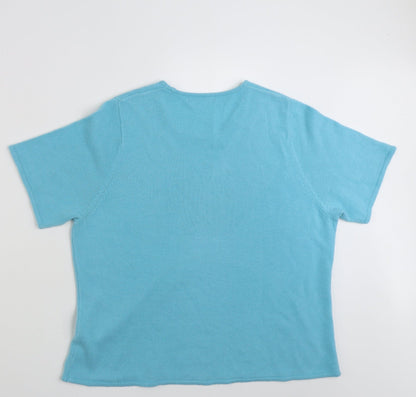Womens UK Size L Bonmarché Blue Pullover Jumper