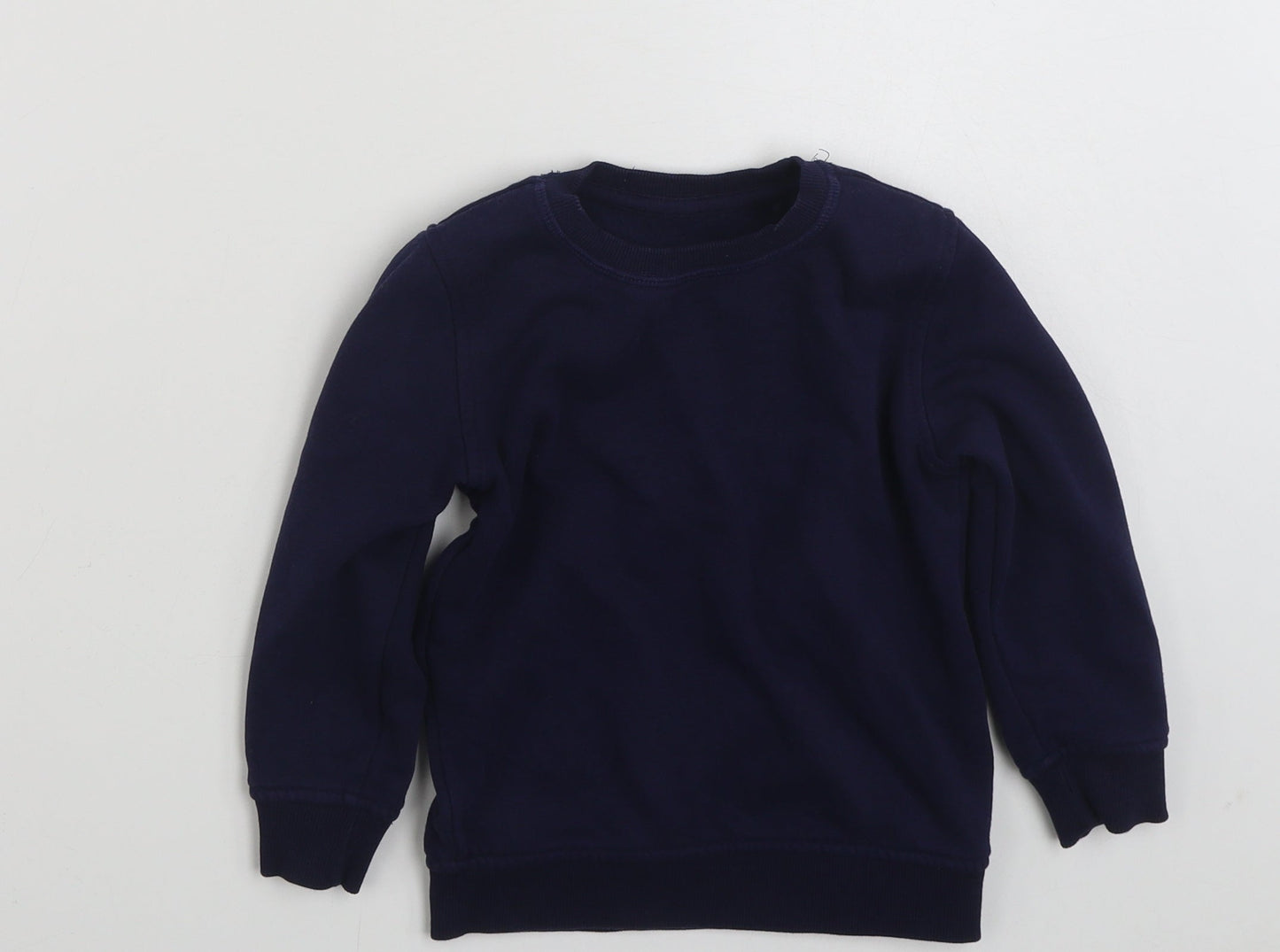 George Boys Blue  Cotton Pullover Sweatshirt Size 2-3 Years  Pullover