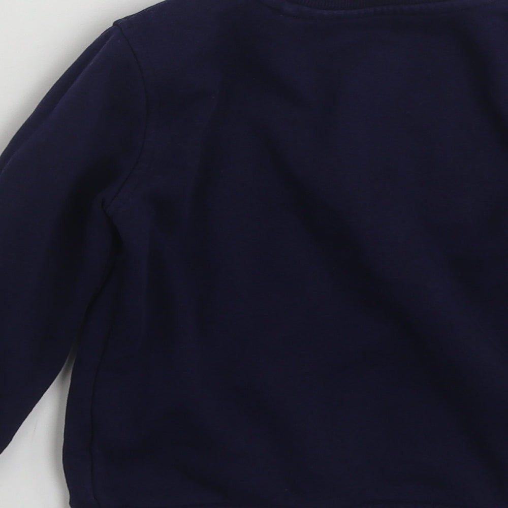 George Boys Blue  Cotton Pullover Sweatshirt Size 2-3 Years  Pullover