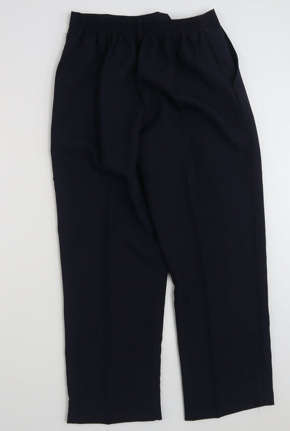 Womens UK Size 16 Preworn Regular Fit  Blue Trousers
