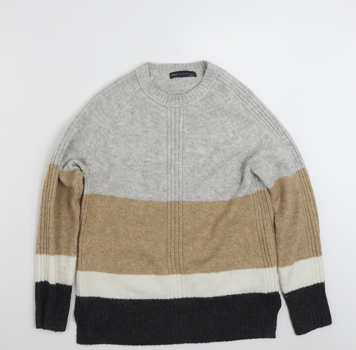 Womens UK Size S Marks and Spencer Grey Pullover Jumper