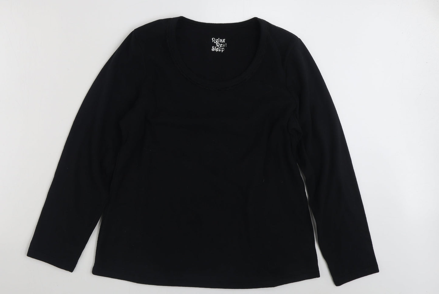 Womens UK Size 16 Marks and Spencer Black Pullover Sweatshirt