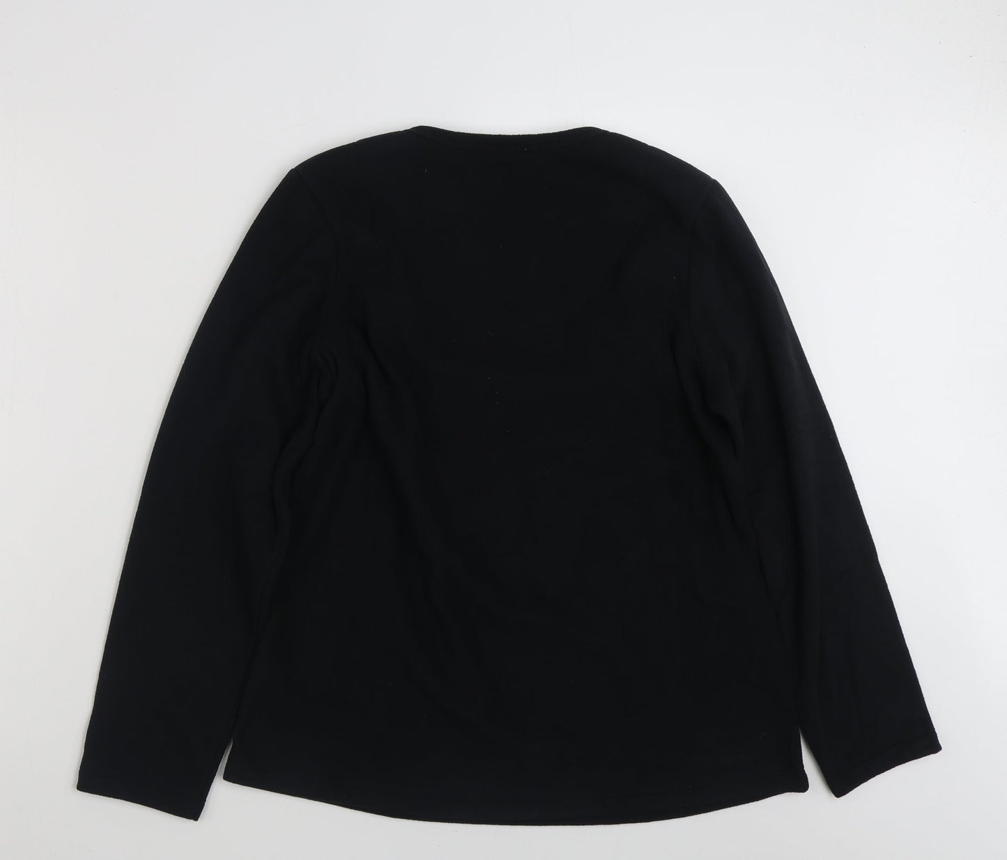 Womens UK Size 16 Marks and Spencer Black Pullover Sweatshirt