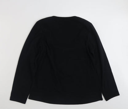 Womens UK Size 16 Marks and Spencer Black Pullover Sweatshirt