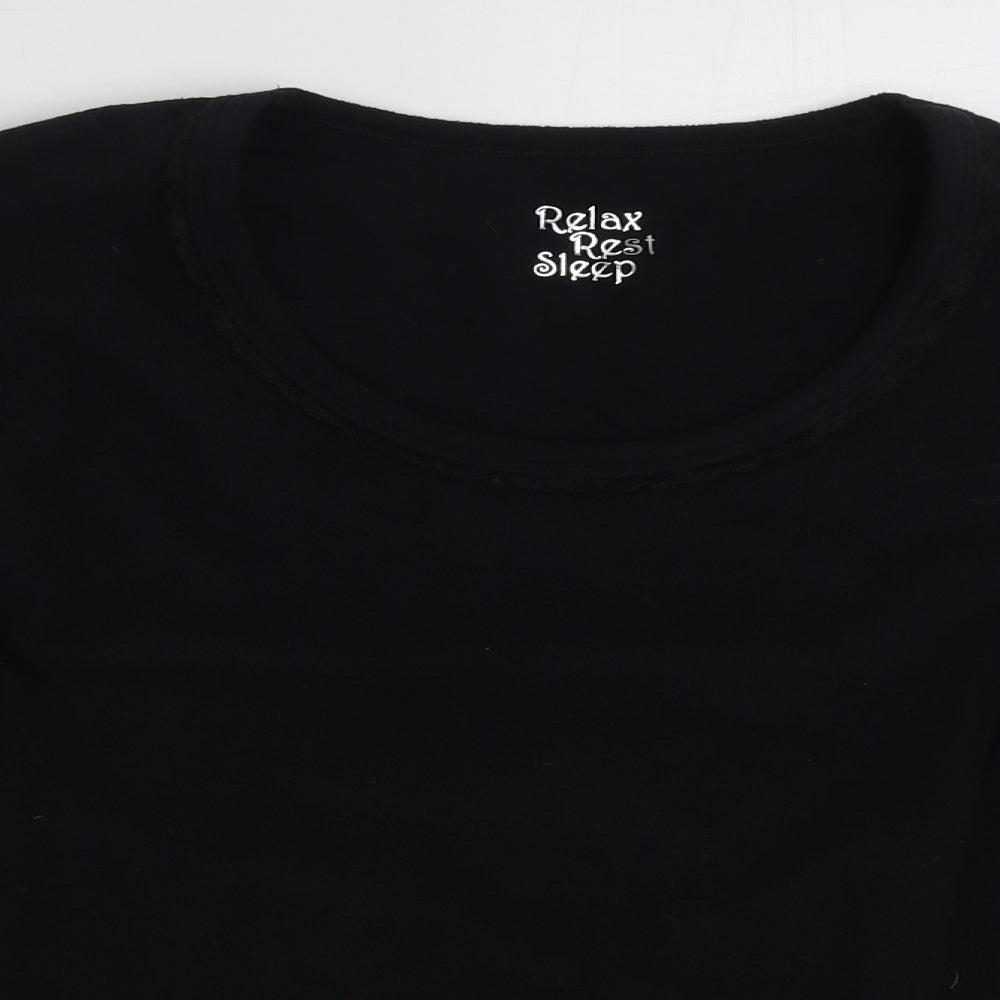 Womens UK Size 16 Marks and Spencer Black Pullover Sweatshirt