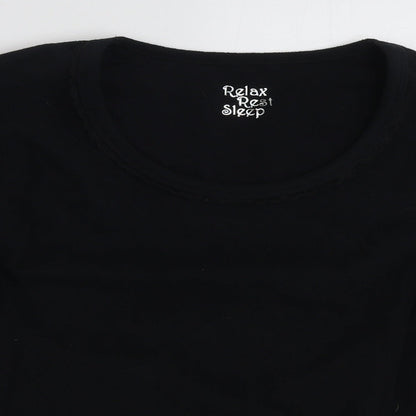 Womens UK Size 16 Marks and Spencer Black Pullover Sweatshirt