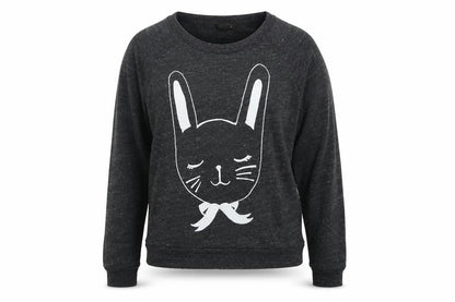 Front view of Topshop women’s grey polyester pullover sweatshirt, size UK 8, pullover - cat