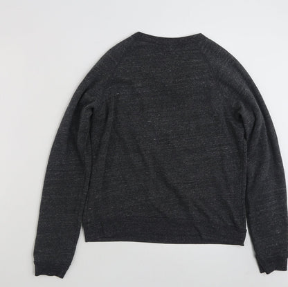 Topshop Womens Grey  Polyester Pullover Sweatshirt Size 8  Pullover - Cat