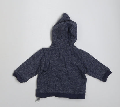 George Boys Blue  Cotton Cardigan Jumper Size 3-6 Months  Button - Mickey Mouse