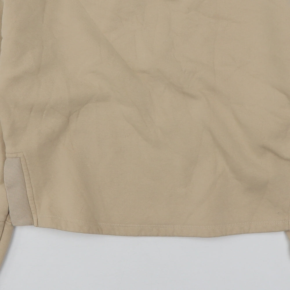 Primark Girls Beige  Cotton Pullover Sweatshirt Size 13-14 Years   - Cropped