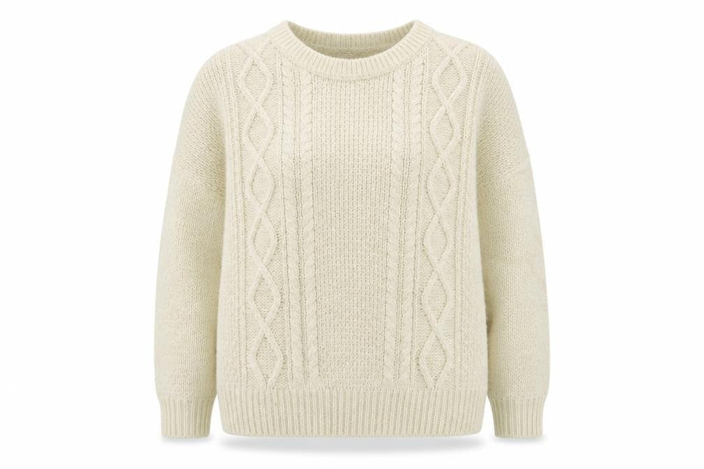Womens UK Size 12 Amara Reya Beige Pullover Jumper