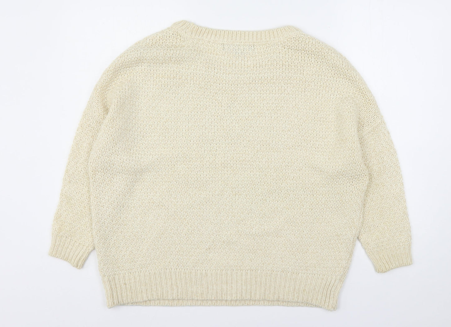 Womens UK Size 12 Amara Reya Beige Pullover Jumper