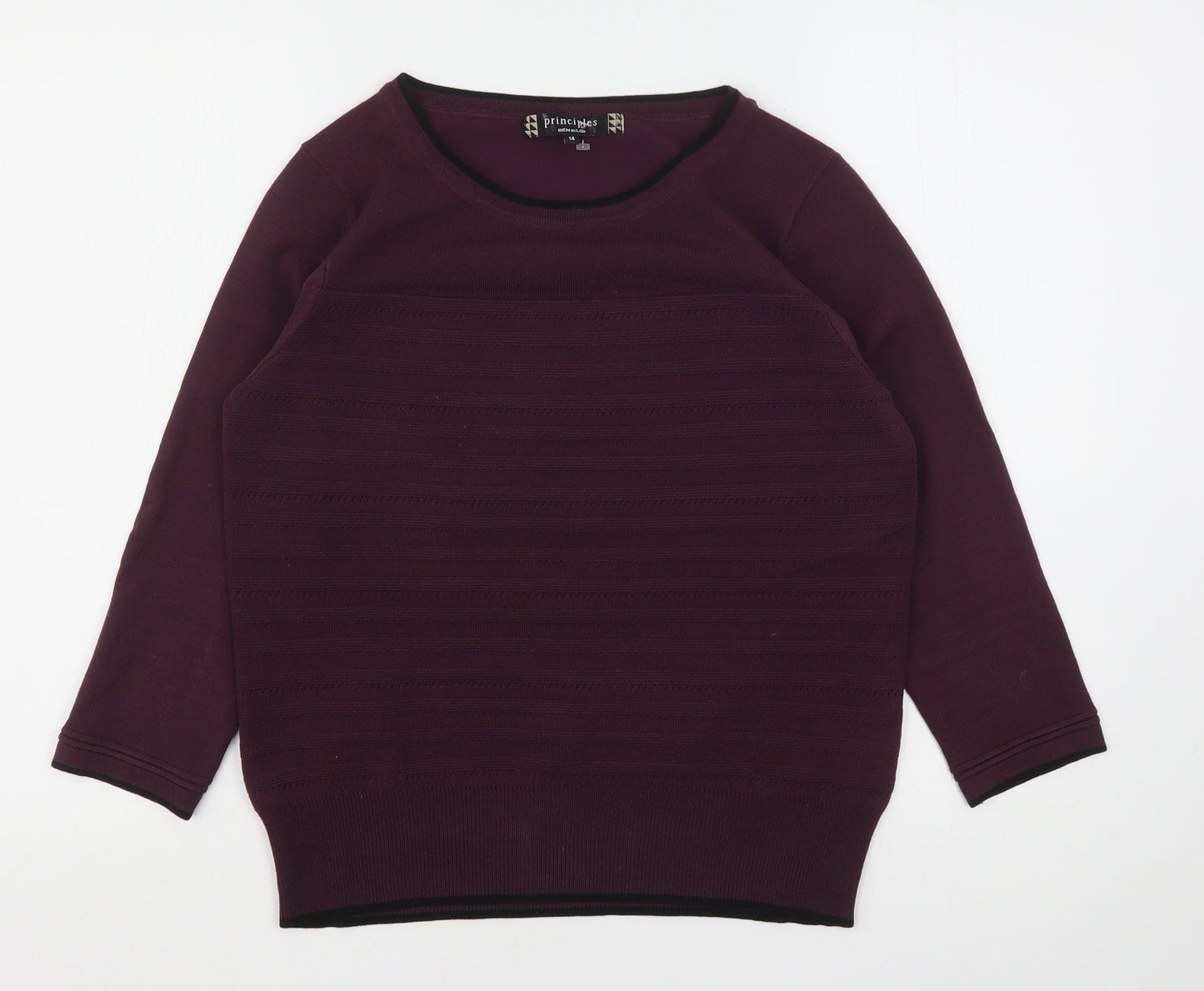 Womens UK Size 14 Principles Purple Pullover Jumper