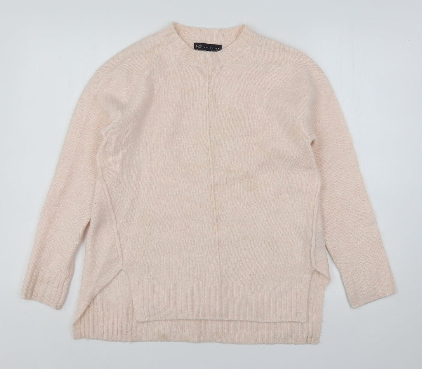 Womens UK Size S Marks and Spencer Pink Pullover Jumper