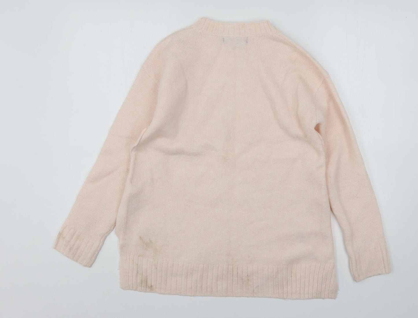 Womens UK Size S Marks and Spencer Pink Pullover Jumper