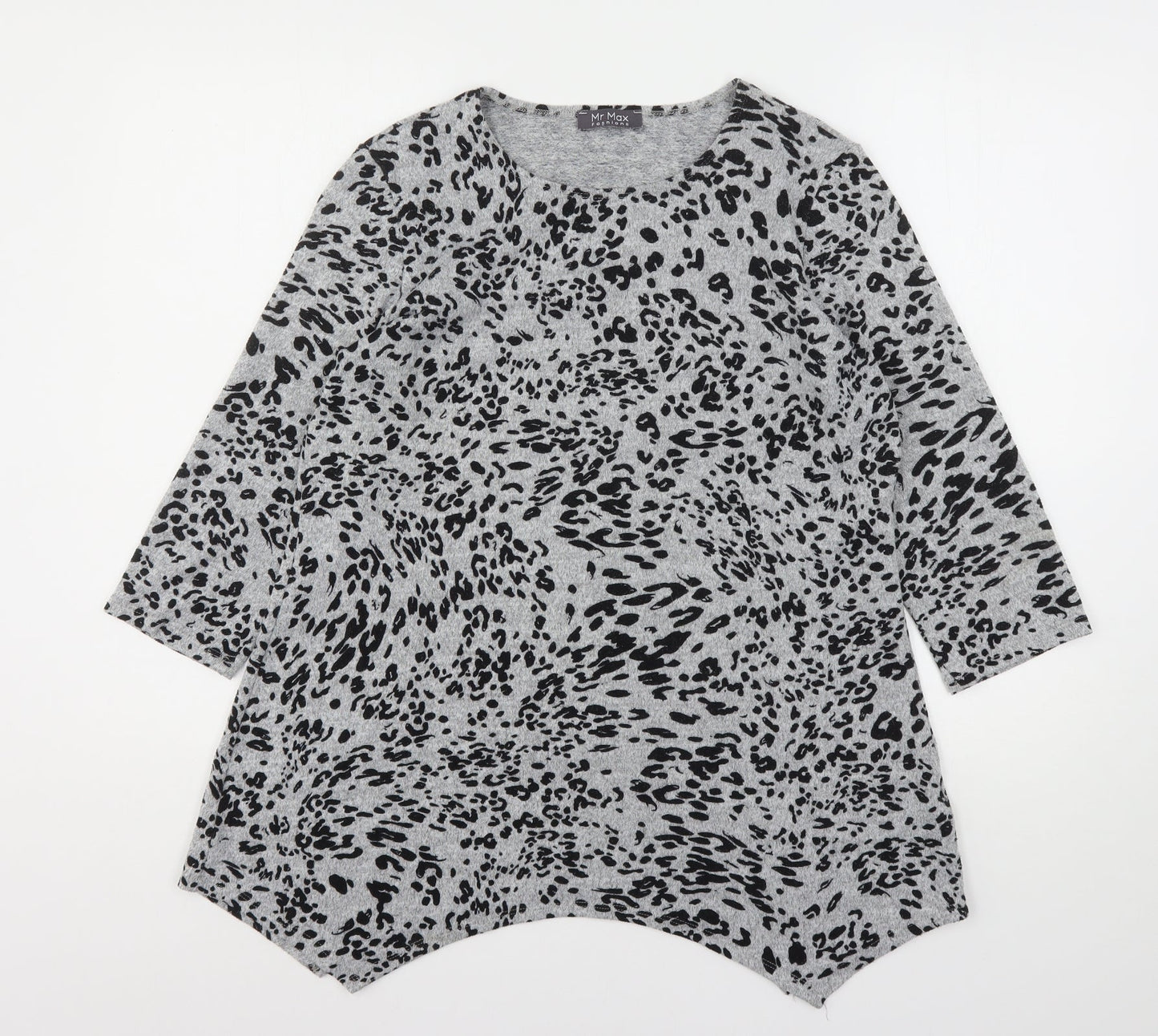 Womens UK Size S Mr Max Grey Pullover Jumper
