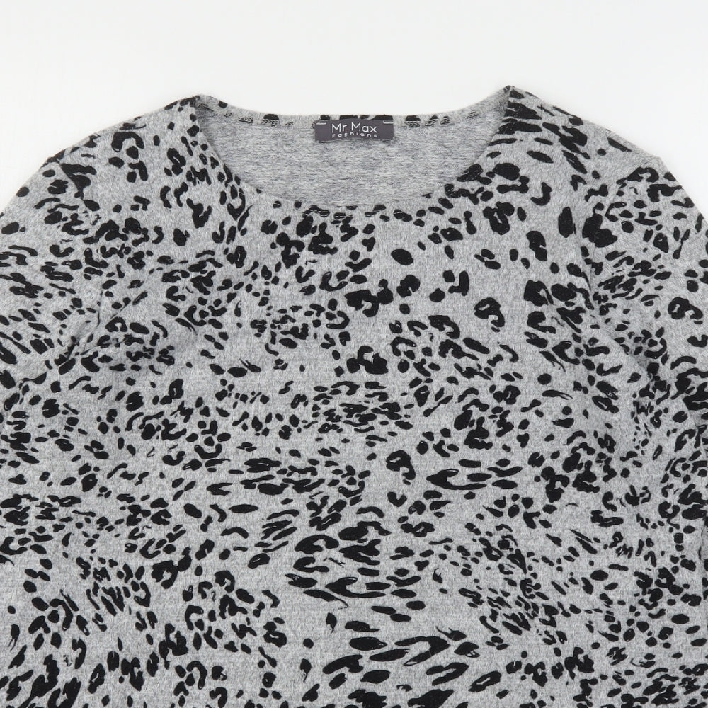 Womens UK Size S Mr Max Grey Pullover Jumper