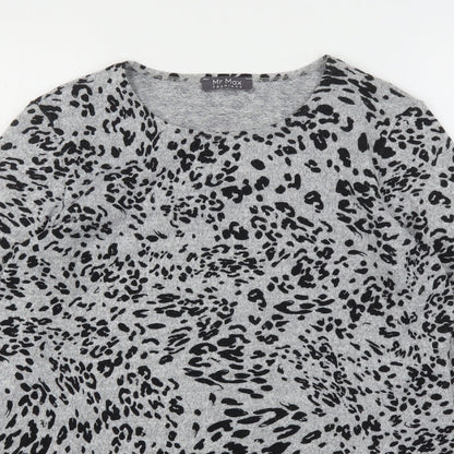 Womens UK Size S Mr Max Grey Pullover Jumper