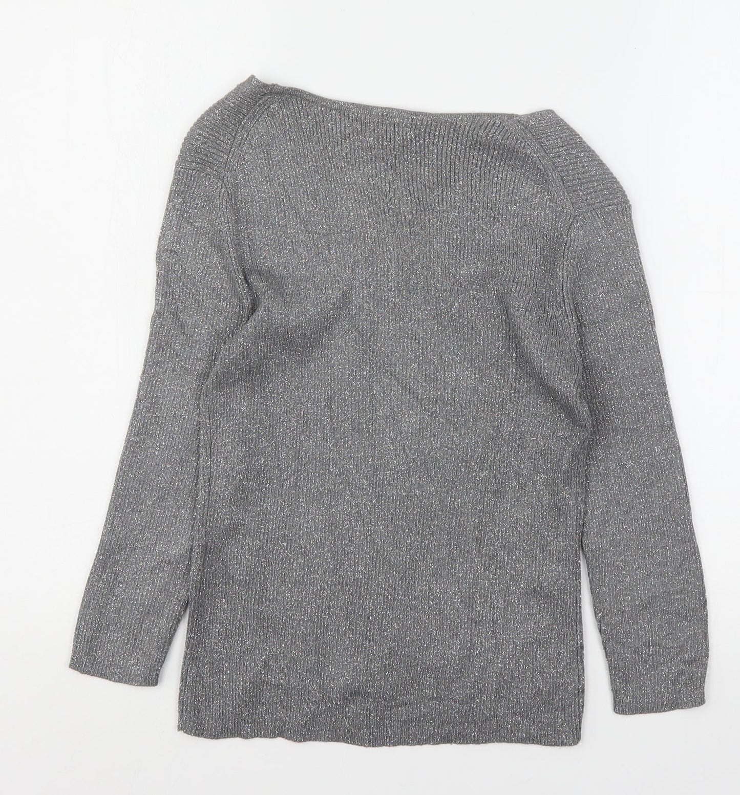 Womens UK Size S Precis Silver Pullover Jumper