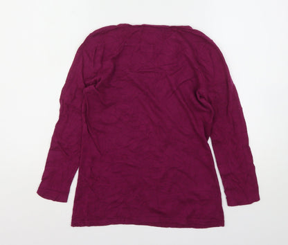 Womens UK Size 8 NEXT Purple Pullover Jumper