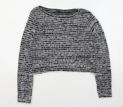 Womens UK Size 12 River Island Grey Pullover Jumper