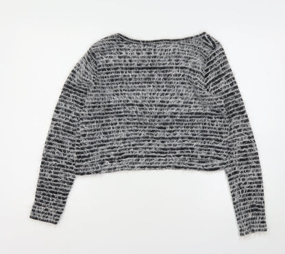 Womens UK Size 12 River Island Grey Pullover Jumper
