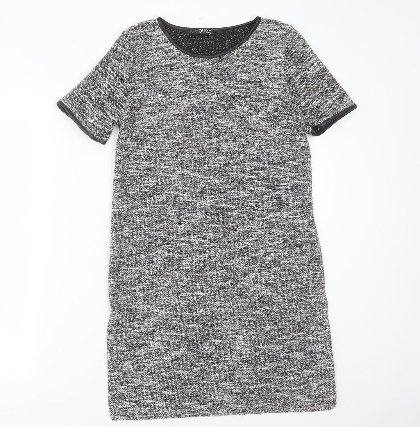 Quiz Womens Grey  Polyester A-Line  Size 10  Crew Neck Pullover