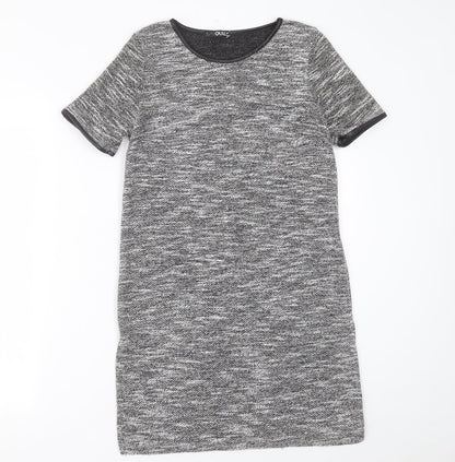 Quiz Womens Grey  Polyester A-Line  Size 10  Crew Neck Pullover