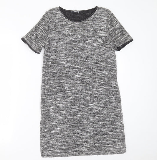 Quiz Womens Grey  Polyester A-Line  Size 10  Crew Neck Pullover