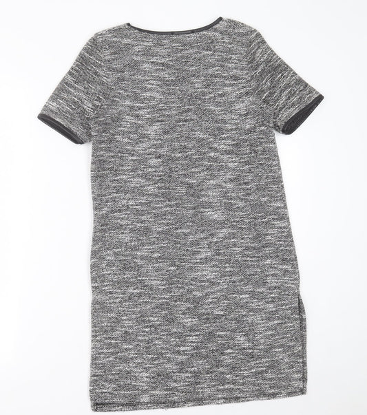 Quiz Womens Grey  Polyester A-Line  Size 10  Crew Neck Pullover