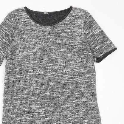 Quiz Womens Grey  Polyester A-Line  Size 10  Crew Neck Pullover