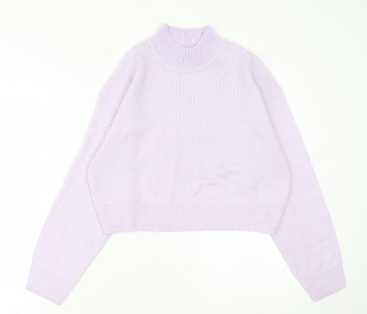 Womens UK Size 2XS H&M Purple Pullover Jumper
