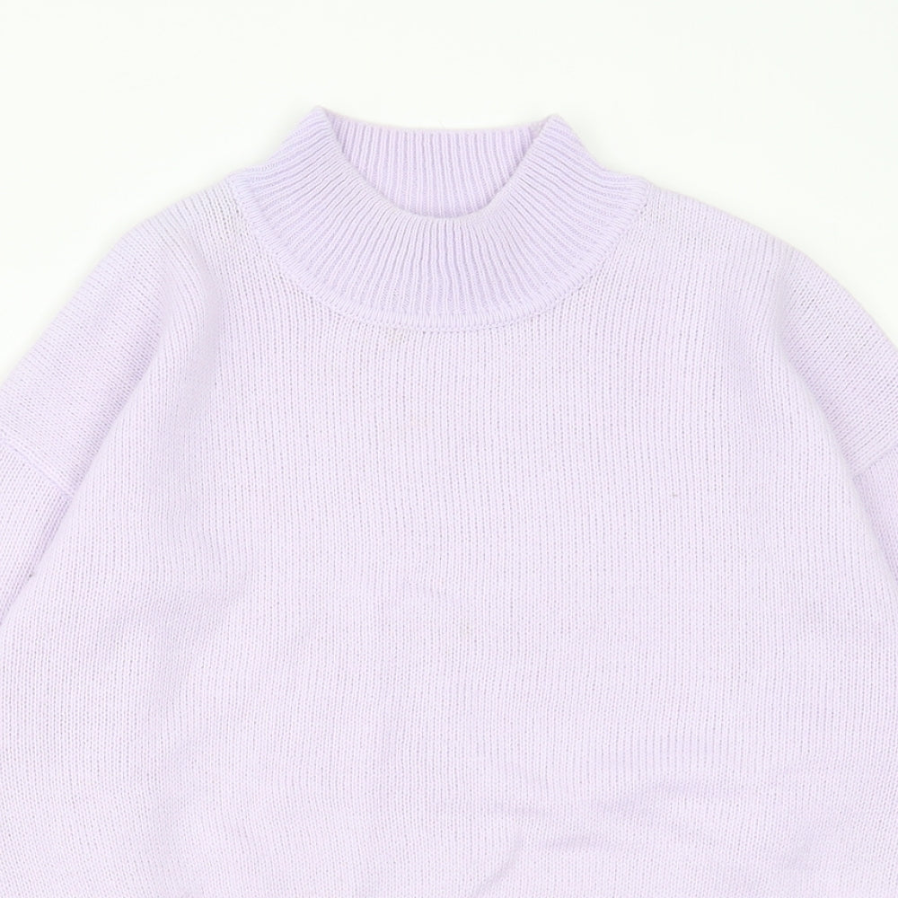 Womens UK Size 2XS H&M Purple Pullover Jumper