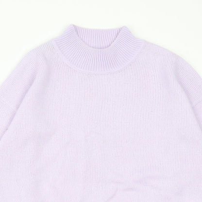 Womens UK Size 2XS H&M Purple Pullover Jumper