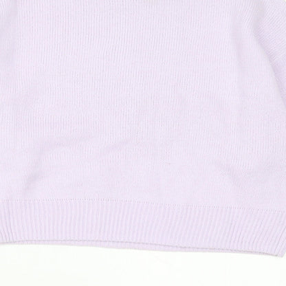 Womens UK Size 2XS H&M Purple Pullover Jumper