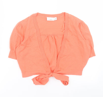 Womens UK Size 14 New Look Orange Cardigan Jumper