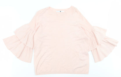 Womens UK Size 12 Very Pink Pullover Jumper