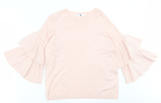 Womens UK Size 12 Very Pink Pullover Jumper