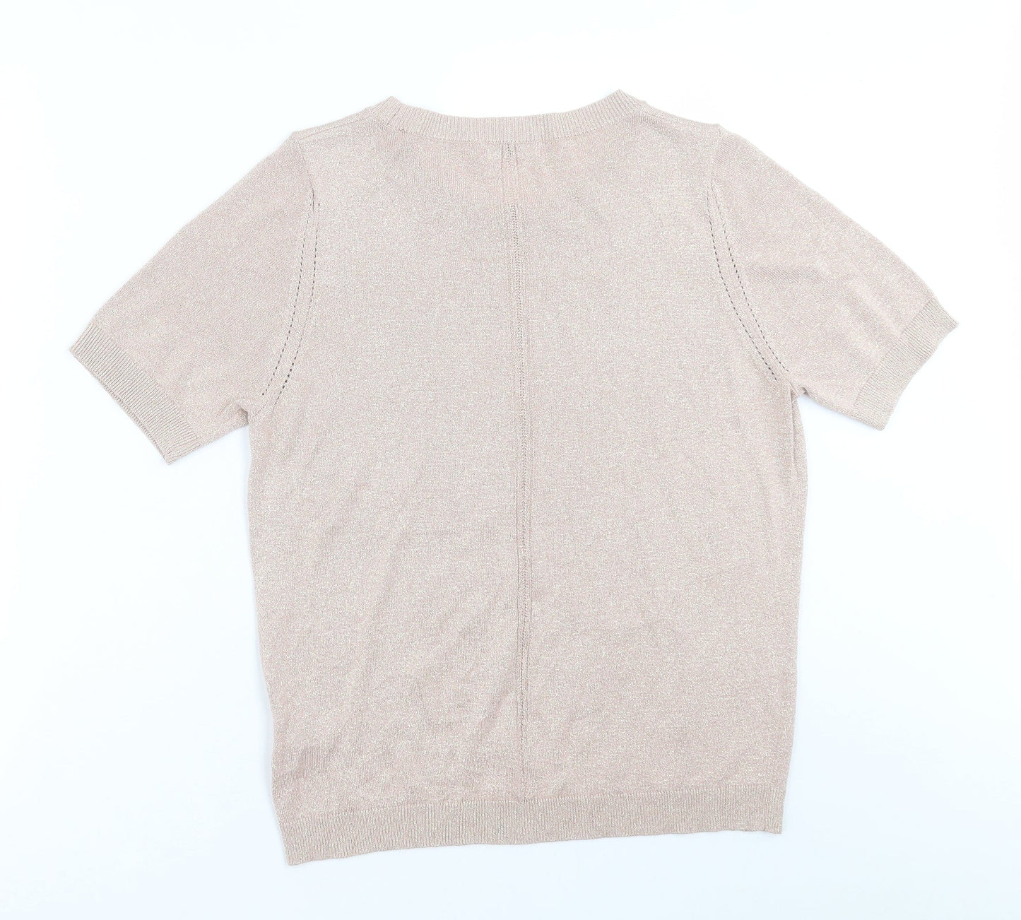 Womens UK Size 14 Classic Pink Basic T-Shirt