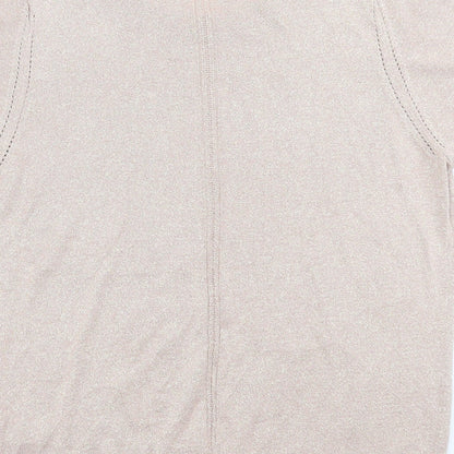 Womens UK Size 14 Classic Pink Basic T-Shirt
