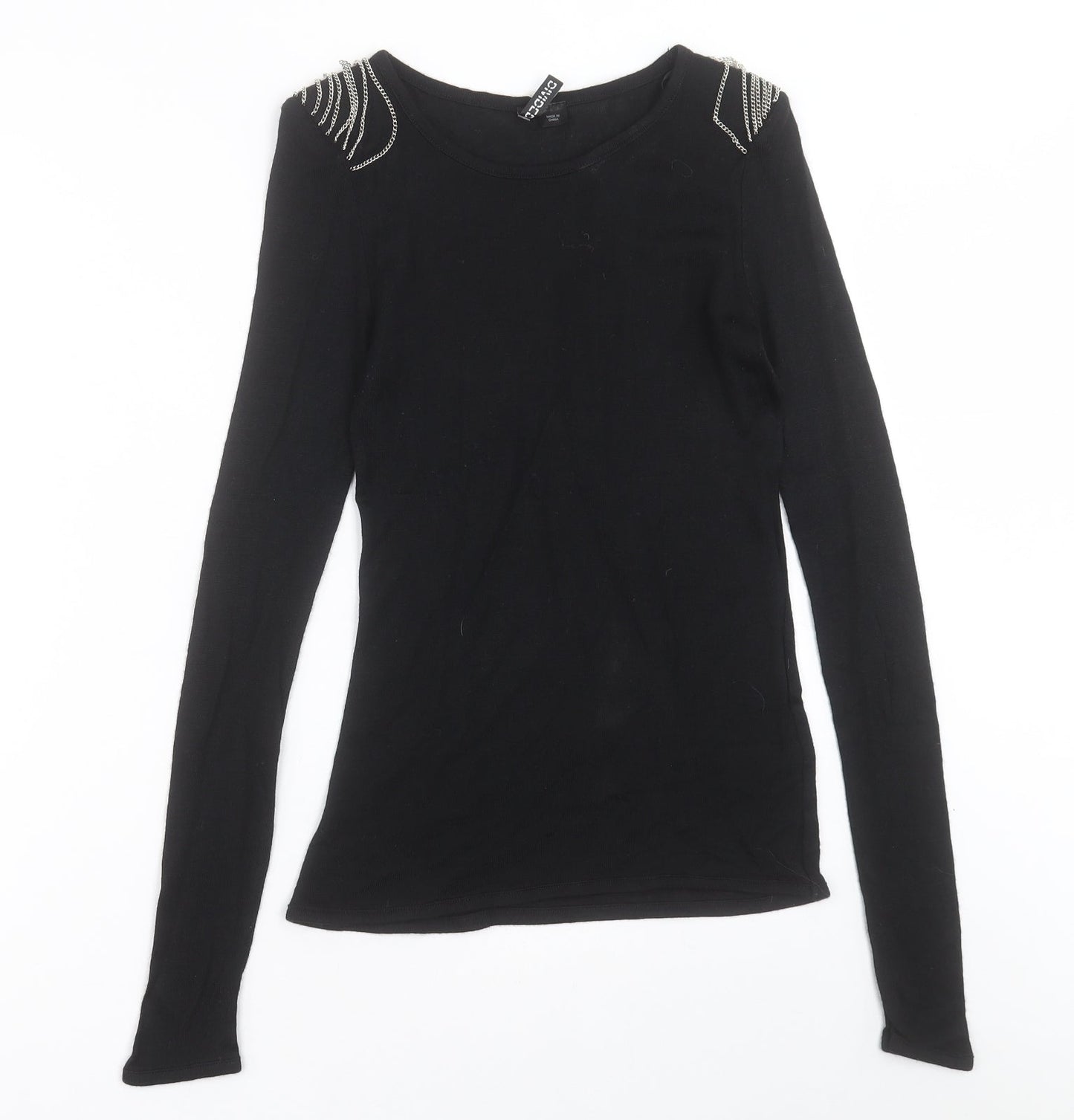 Womens UK Size 12 H&M Black Pullover Jumper