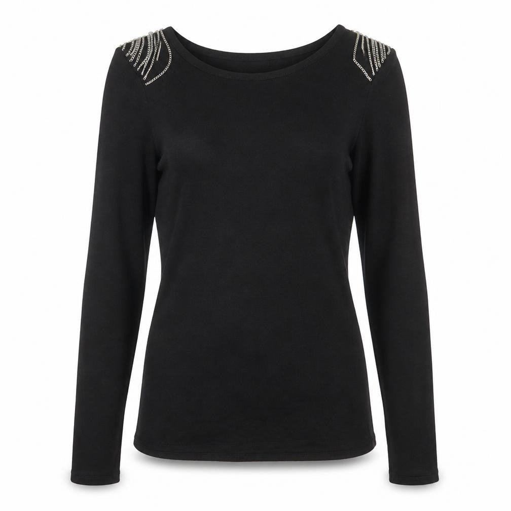 Womens UK Size 12 H&M Black Pullover Jumper